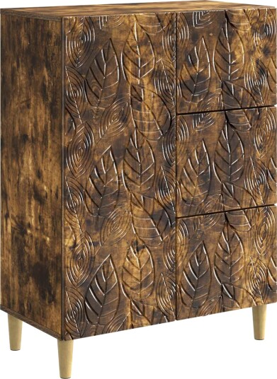 Serviesskap Røkt Eik 66 x 34,5 x 90 cm Konstruert tre Serviesskap Røkt Eik 66 x 34,5 x 90 cm Konstruert tre
