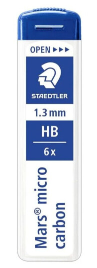 Staedtler Mech.pen.lead Mars micro 1.3 HB 12 x 6 pcs