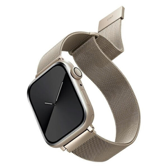 Uniq Rem Uniq Dante Til Apple Watch 4/5/6/7/Se 40/41 Mm I Rustfritt Stål Starlight
