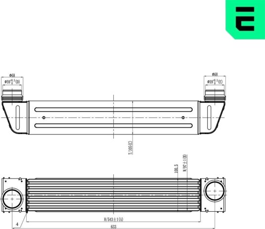 Intercooler ERA 672057