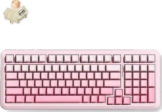 MCHOSE K99 V3 Wireless Mechanical Pink Gradient Gamingtastatur Engelsk (USA) Rosa HW-K99V3-5