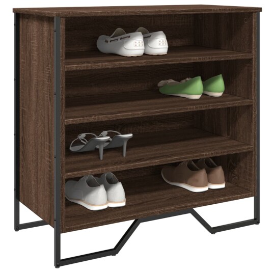 Skohylle brun eik 80x38x78 cm konstruert tre Skohylle brun eik 80x38x78 cm konstruert tre