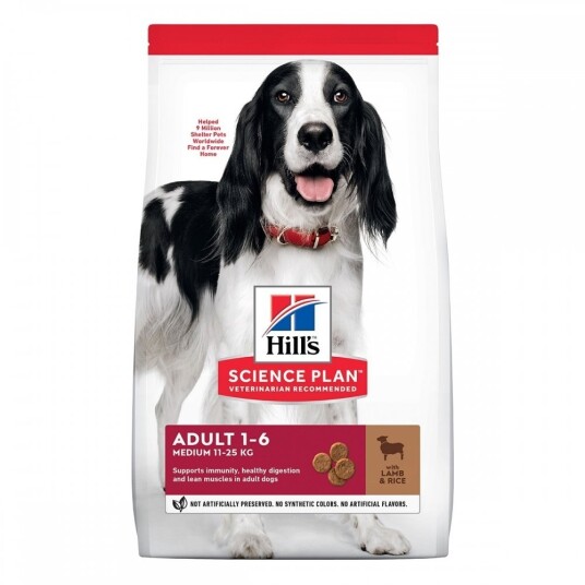 Hill's Science Plan Tørrfôr til Hund Medium Voksen Lam & Ris 2,5 kg Hill's Science Plan Tørrfôr til Hund Medium Voksen Lam & Ris 2,5 kg