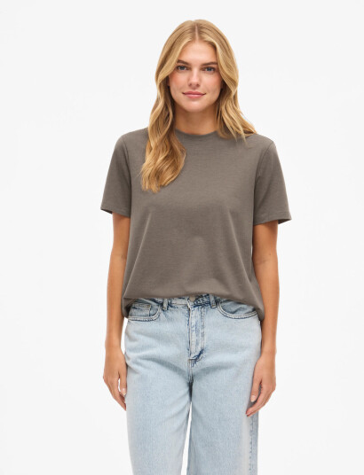 Vila Vinora S/S T Shirt Noos Brown XL Vila Vinora S/S T Shirt Noos Brown XL