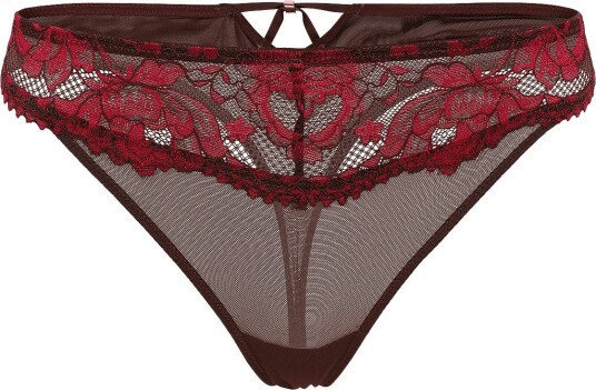 Dorina Jemma Two Tone Lace Thong Burgundy XS Dorina Jemma Two Tone Lace Thong Burgundy XS