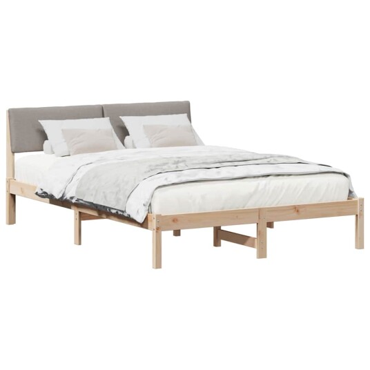 Sengestamme Brun og taupe 160 x 200 cm Heltre furu