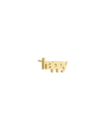 DESIGN LETTERS Vocabulary Stud   Goldplated (1 Pcs) |Guld |One Size