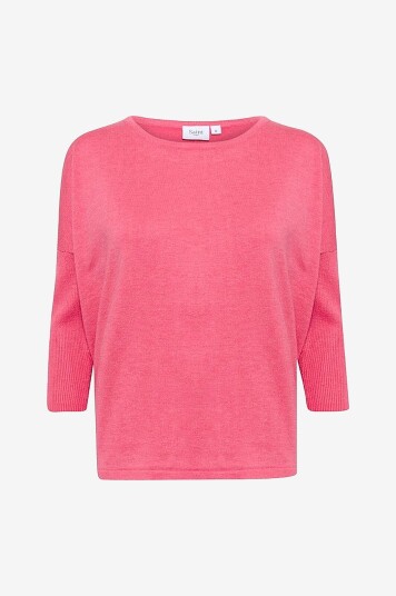 Saint Tropez - Genser med ribbet erme - Rosa Saint Tropez - Genser med ribbet erme - Rosa