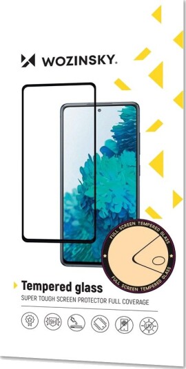 Wozinsky Super Durable Full Glue Tempered Glass Full Screen With Frame Case Friendly Oppo Reno6 4G Black