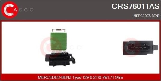 Motstand kupévifte CASCO CRS76011AS
