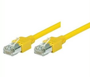 Datwyler Patchkabel S/Utp Cat 5E Gul 1,0 M Svært Fleksibel Med Hirose-Plugger Tm11 (71901Y)
