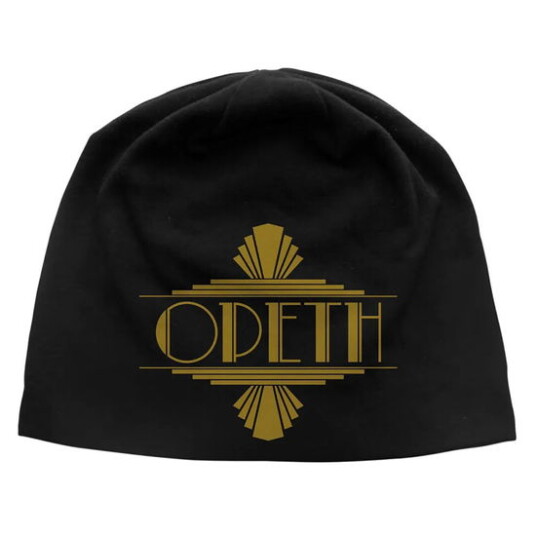 Opeth Opeth Unisex Beanie Hat: Art Deco Logo JD Print Black Opeth Opeth Unisex Beanie Hat: Art Deco Logo JD Print Black