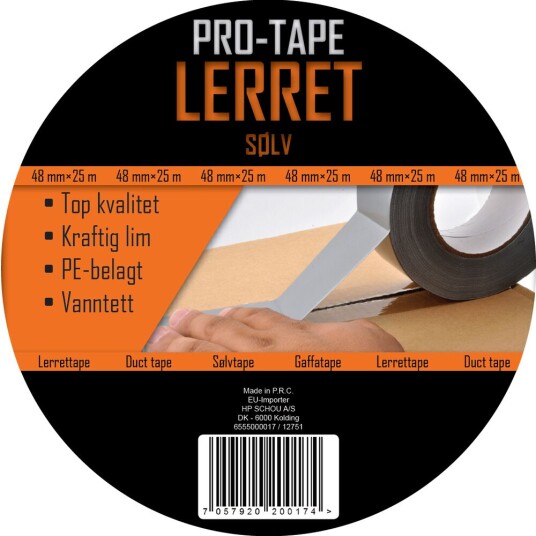 Osjord Tape Lerret 50mmx25m Sølv