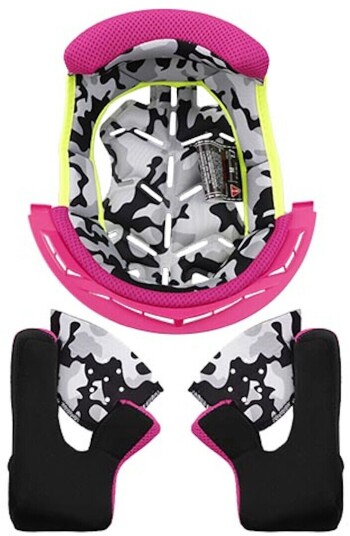 LS2 MX437 Fast Evo Innvendig fôr og kinnputer 2XS Rosa