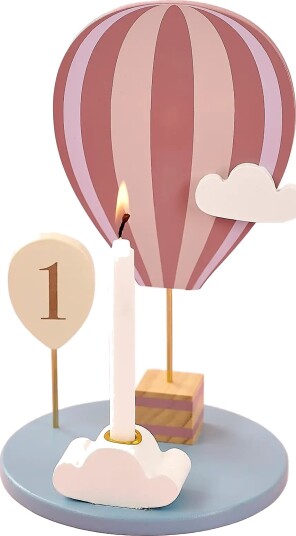 JaBaDaBaDo Candlestick Air Balloon Pink Pink ONE SIZE