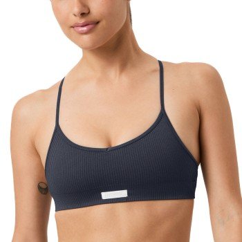Björn Borg BH Studio Seamless Ribbed Strap Bra Marine polyamid Medium Dame Björn Borg BH Studio Seamless Ribbed Strap Bra Marine polyamid Medium Dame