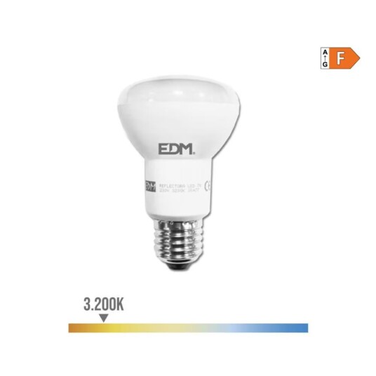 Edm LED-lampe Reflektor F 7 W E27 470 lm Ø 6,3 x 10 cm 3200 K