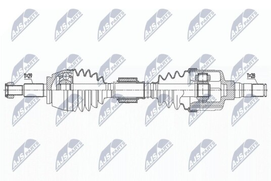 Nty Drivaksel NTY NPW RE 190