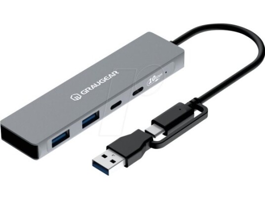 Graugear 10 Gbps Usb-Hub 4X Usb 3.2, 2X Type-C Og 2X Type-A
