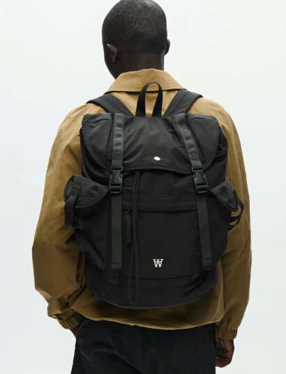 WOOD WOOD Wwkarl Rucksack 25346   Black   ONE SIZE