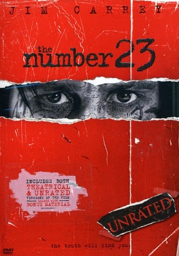 The Number 23 (2007) DVD The Number 23 (2007) DVD