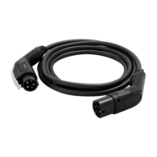 Easee Ladekabel T2 T1 1 fase 32A 7.5m 8 kw Easee Ladekabel T2 T1 1 fase 32A 7.5m 8 kw