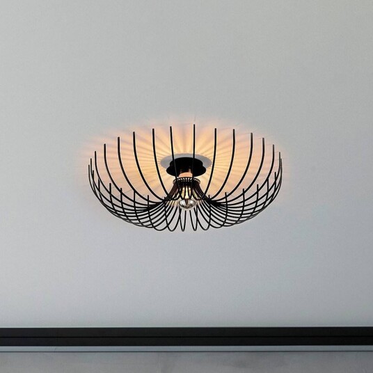 Opviq Aspendos N-639 taklampe svart metall Ø 56 cm