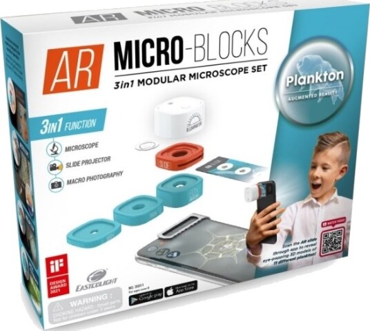Ar Micro Blocks 3I1 Modulært Mikroskop Sæt Til Mobilen   Plankton
