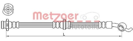 Bremseslange METZGER 4110391