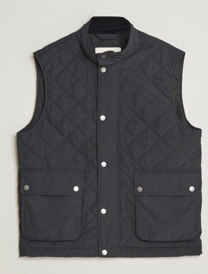 Gant Classic Quilted Vest Black
