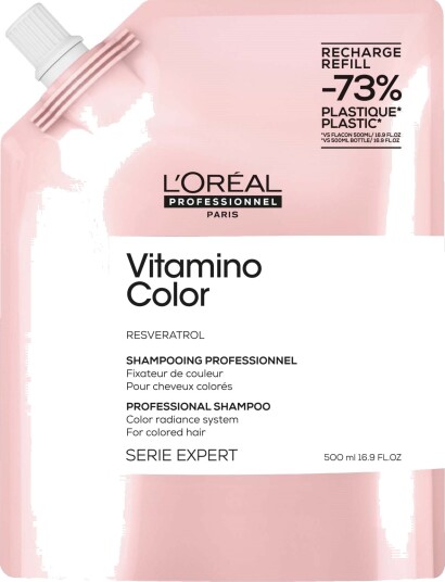L'Oréal Professionnel Vitamino Color Sjampo 500ml Refill for Farget Hår
