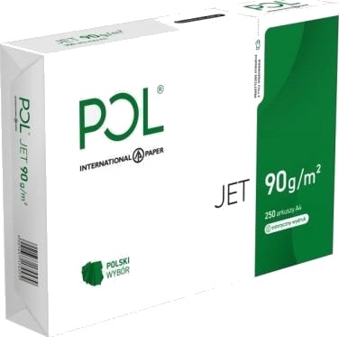 Kopipapir Pol Jet A4 Klasse A 90 G/M² 250 Ark Kopipapir Pol Jet A4 Klasse A 90 G/M² 250 Ark