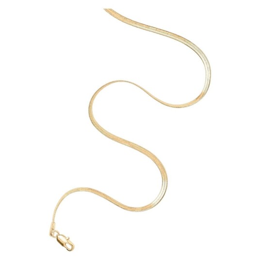 Muli Collection Thin Snake Chain Necklace Gold