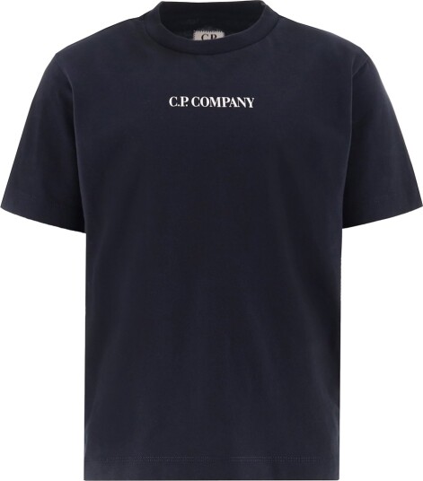 C.P. Company T skjorte Total Eclipse Blue C.P. Company 10 år (140) T skjorte Marineblå