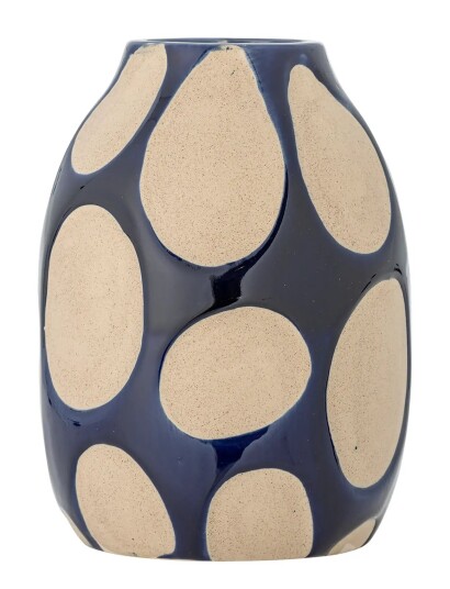 Bloomingville Bashir Vase Navy H20CM Bloomingville Bashir Vase Navy H20CM