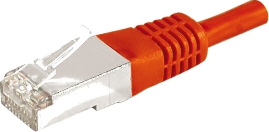 Patchkabel F/Utp Cat.6A Rød 0,3 M For 10 Gigabit/S Med Spesielt Smal Kinkbeskyttelse (859531)