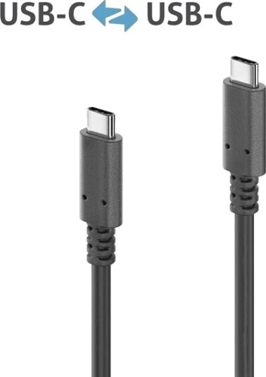 Purelink USB-C Kabel 1m 20 Gbit/s Sort - Pi6000-010