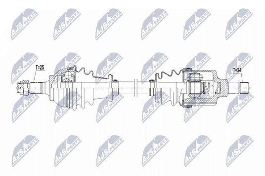 Nty Drivaksel NTY NPW CT 153 Nty Drivaksel NTY NPW CT 153