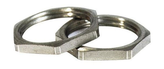 Rutab 1465052 Kontramutter sekskantet, messing PG29
