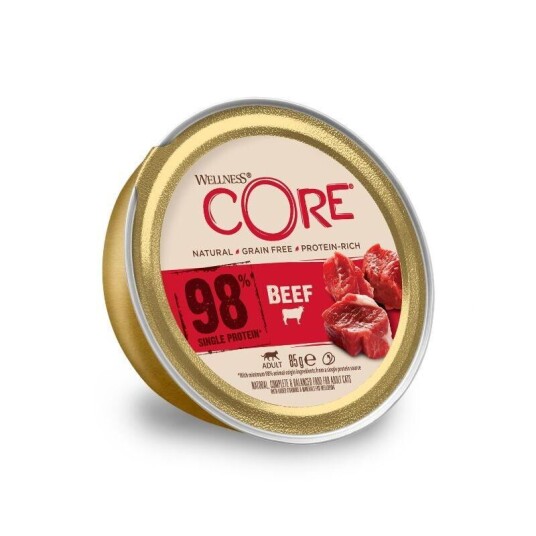 CORE 98% OKSE Våtfôr til Voksne Katter 85 g