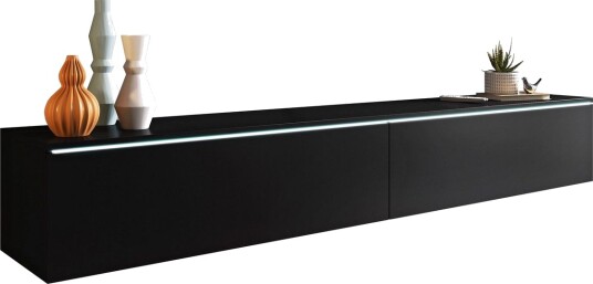 Kanak TV-benk 180 cm - Svart Kanak TV-benk 180 cm - Svart