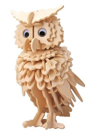 Eureka Gepetto's Workshop Wooden Construction Kit 3D Owl Eureka Gepetto's Workshop Wooden Construction Kit 3D Owl