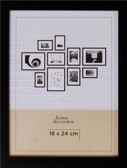 Home Decorator Fotoramme 18x24cm svart