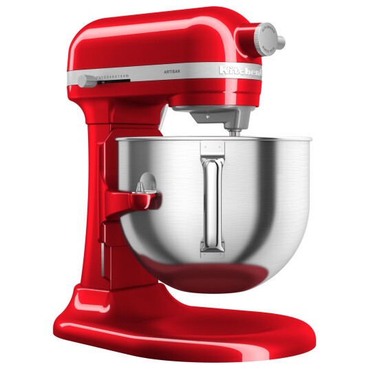 KitchenAid Artisan 6,6 L Kjøkkenmaskin med Eltekrok og Flatmikser rød metallic 5KSM70SHXE