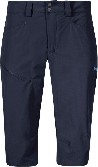 Bergans Of Norway Vandre Light Softshell Long Shorts Dame Navy Blue 36