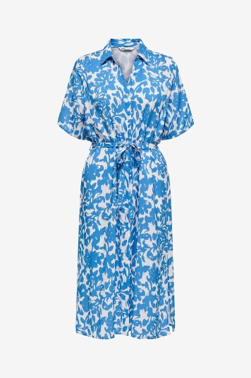 Only Skjortekjole onlYasmin S/S Shirt Dress Wvn Hvit Only Skjortekjole onlYasmin S/S Shirt Dress Wvn Hvit