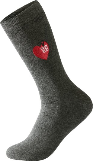 Lindbergh Embroidery Bamboo Sock Grey 40 47