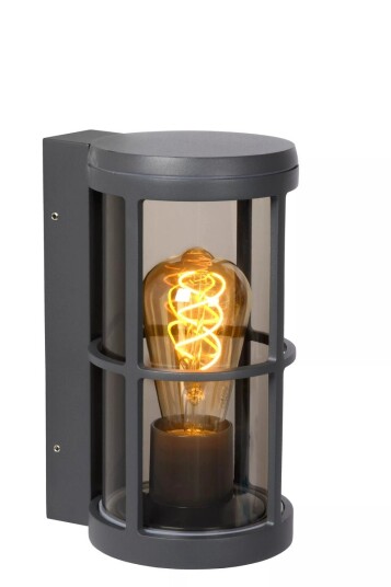 Lucide Navi vegglampe utendørs IP54 E27 - Antrasitt