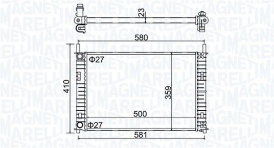 Radiator MAGNETI MARELLI 350213152700