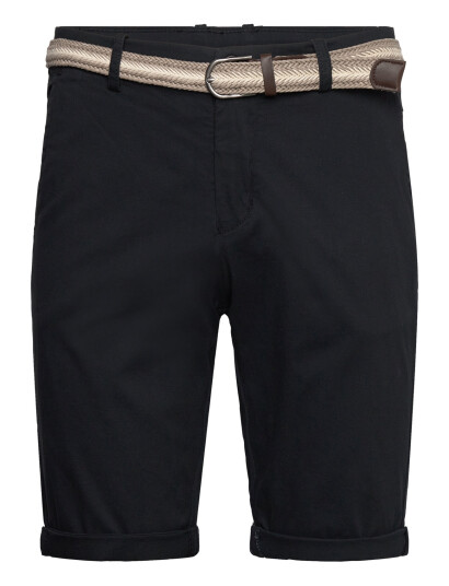 Lindbergh Superflex Chino Shorts W?. Belt - Black - S Lindbergh Superflex Chino Shorts W?. Belt - Black - S